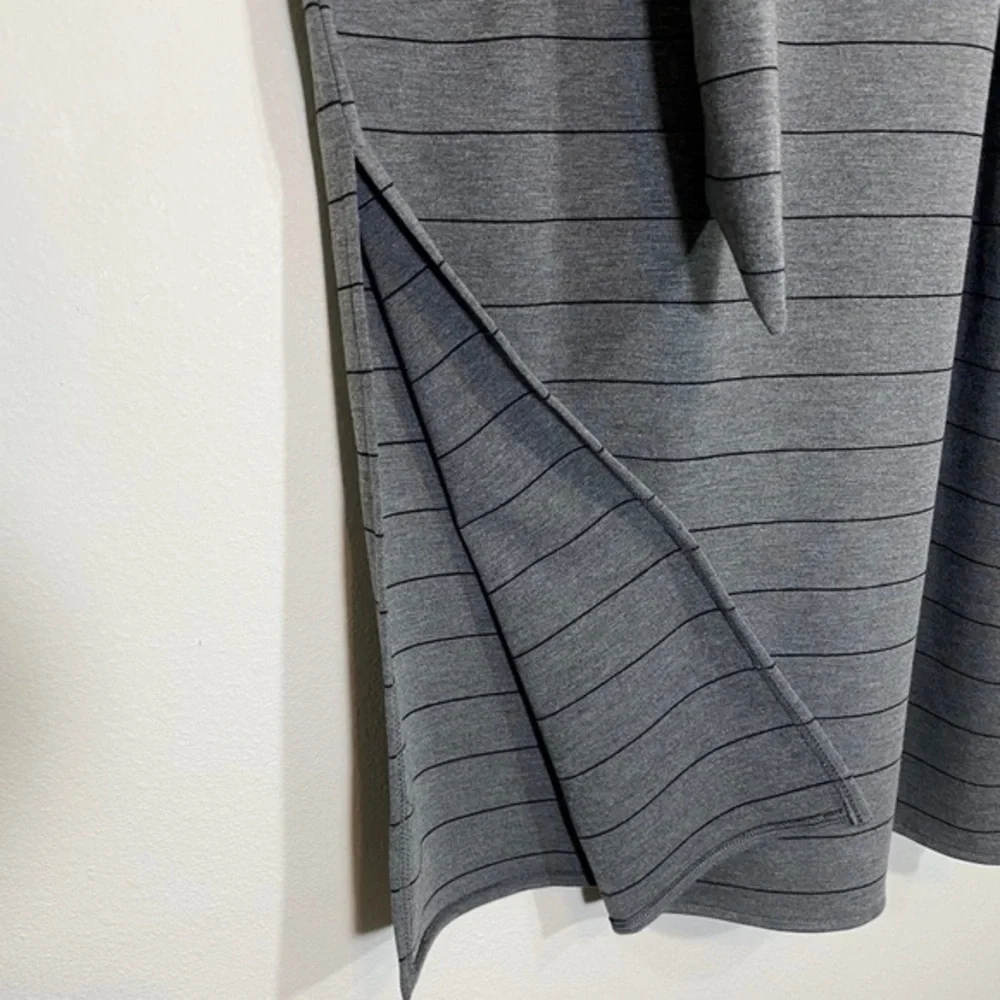 Nwt Dress Banana Republic Maxi Tank Dress Striped Midi Sleeveless Stretch Gray - Picture 14 of 14
